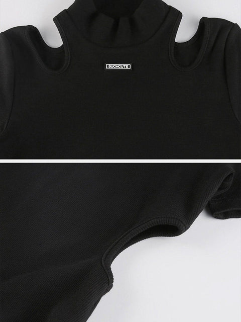 Hollow Cuff Out Jumpsuit - Anagoc