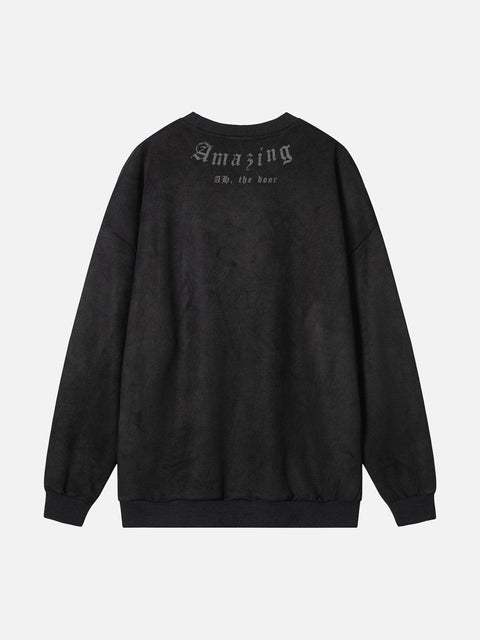 Cross Necklace Sweatshirt - Anagoc