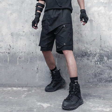 Functional Asymmetric Rope Shorts - Anagoc