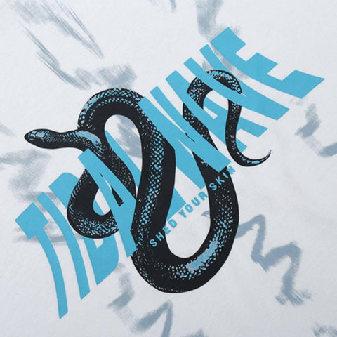 Dark Unreal Snake Print Sweatshirt - Anagoc