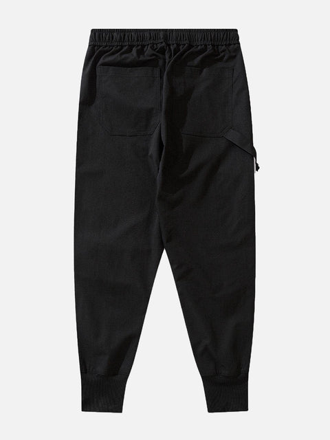 Ribbon Layered Cargo Pants - Anagoc