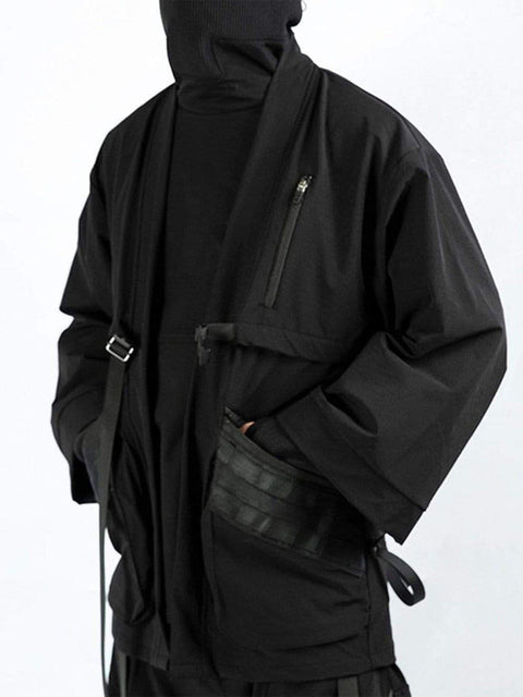 Cyberpunk Dark Ninja Cardigan Jacket - Anagoc