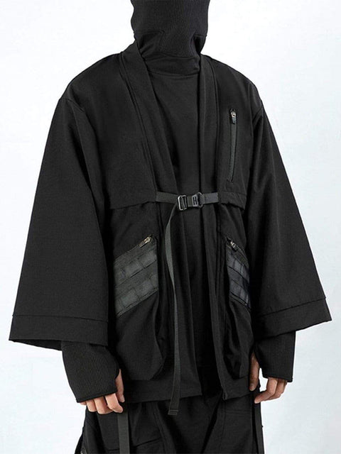 Cyberpunk Dark Ninja Cardigan Jacket - Anagoc