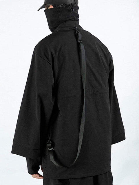Cyberpunk Dark Ninja Cardigan Jacket - Anagoc
