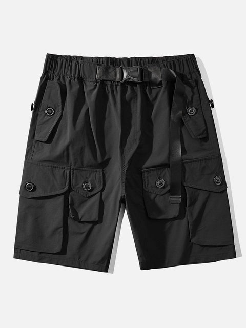 Personalized Belt Multi Pockets Shorts - Anagoc