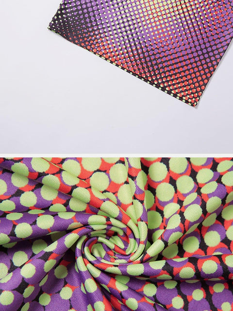 Abstract Print Slim Fit Suit - Anagoc
