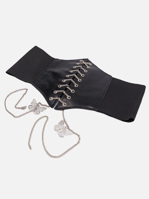 Bow Tie Chain Bondage Belt - Anagoc