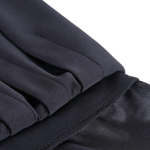 Dark Cross Print High-waist Pleated Skirt - Anagoc