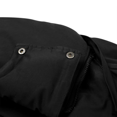Hidden Flowers Zipper Winter Coat - Anagoc