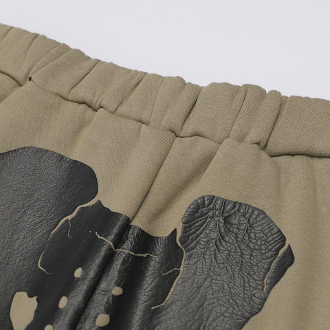 Human Skeleton Print Pants - Anagoc