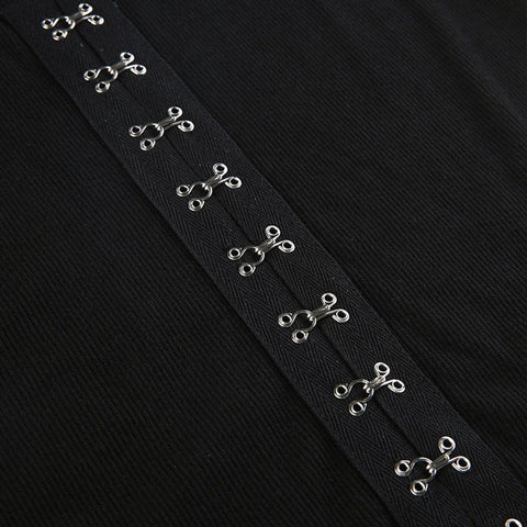 Irregular Personalized Buckle Dress - Anagoc