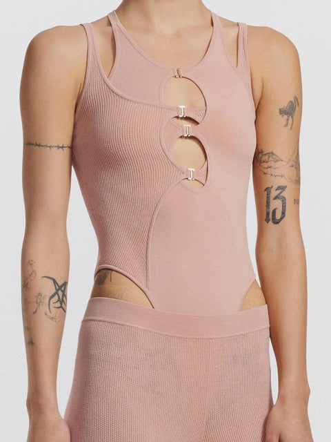 Hollow Elastic Jumpsuit - Anagoc