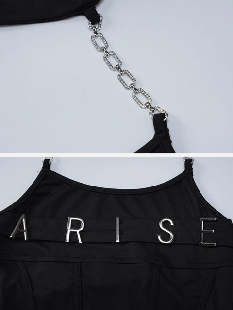 Sexy Chain Long Sleeve T Shirts - Anagoc