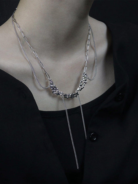 Long Chain Dangle Necklace - Anagoc