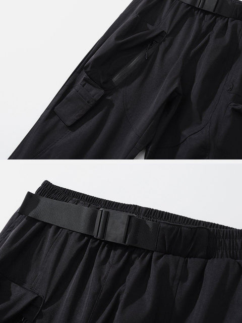 Multi Pockets Straight Cargo Pants - Anagoc