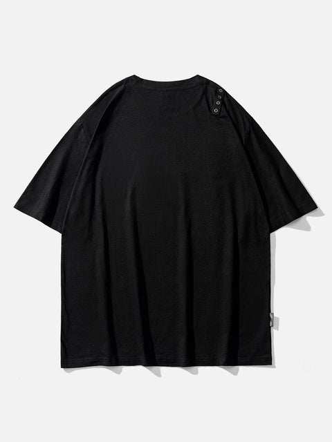 Angel Statue Rivet Graphic Tee - Anagoc