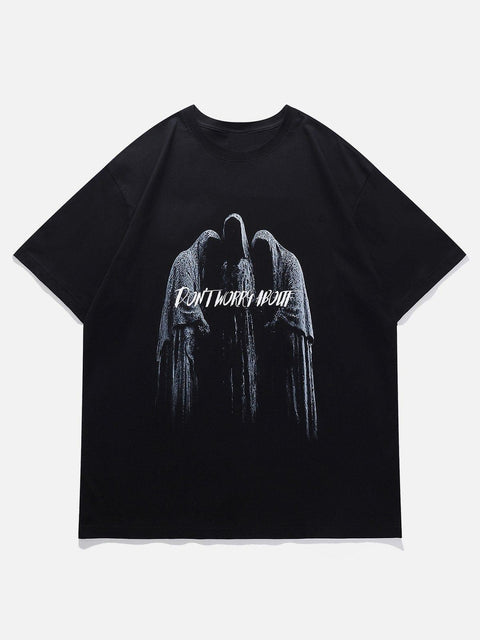 Dark Devil Print Tee - Anagoc