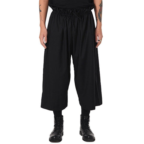 Fold Wide Leg Pants - Anagoc