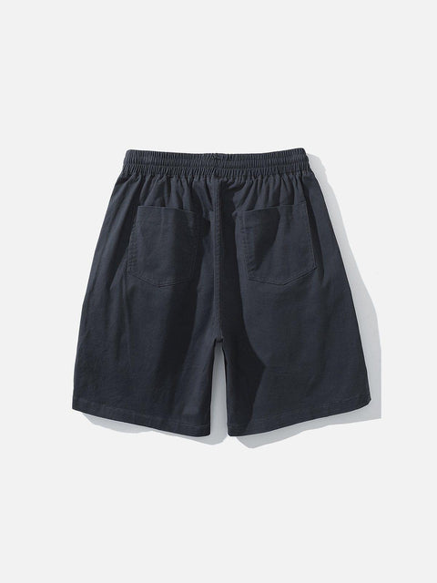 Multi Pockets Zip Up Shorts - Anagoc