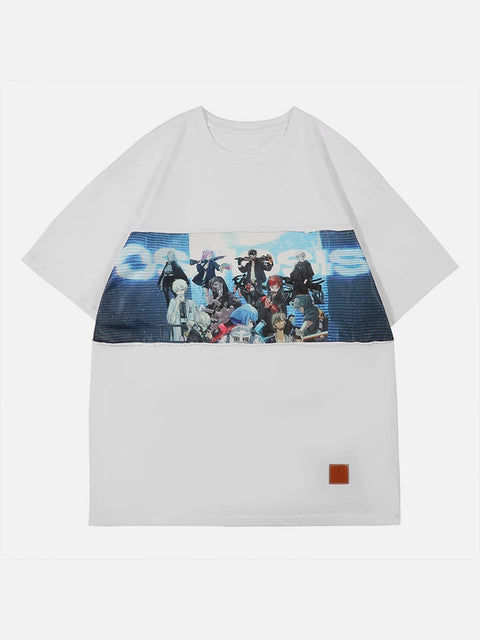 Anime Cartoon Print Tee - Anagoc