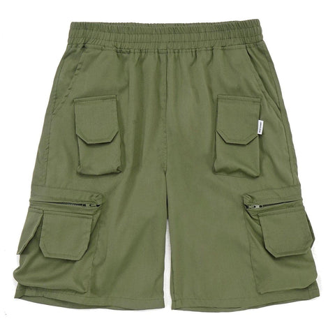 Multi Pockets Zipper Cargo Shorts - Anagoc