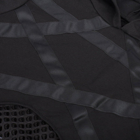 Patchwork Mesh Star Hoodie - Anagoc