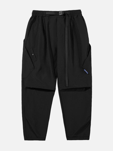 Zip Up Foot Mouth Cargo Pants - Anagoc