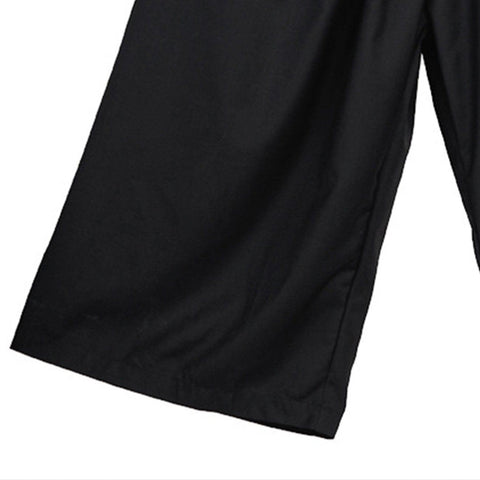 Fold Wide Leg Pants - Anagoc