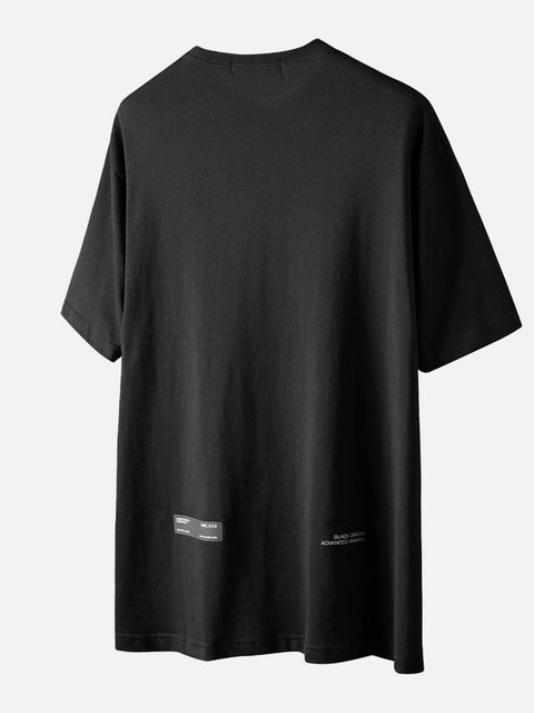 Distort Letters Graphic Tee - Anagoc