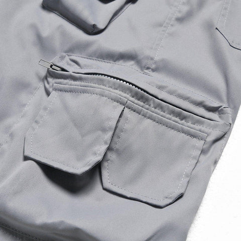 Multi Pockets Zipper Cargo Shorts - Anagoc