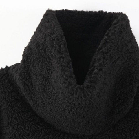 Turtleneck Sherpa Sweatshirt - Anagoc