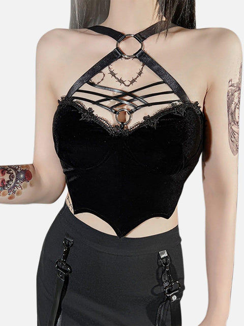 Sexy Cross Straps Vest - Anagoc