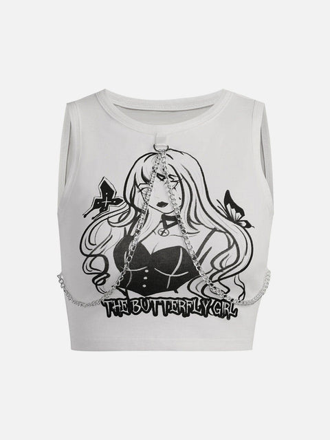 Butterfly Girl Chain Vest - Anagoc