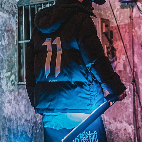 Combat Function Print Winter Coat - Anagoc