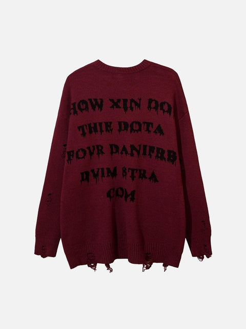 Film Effect Abstraite Sweater - Anagoc