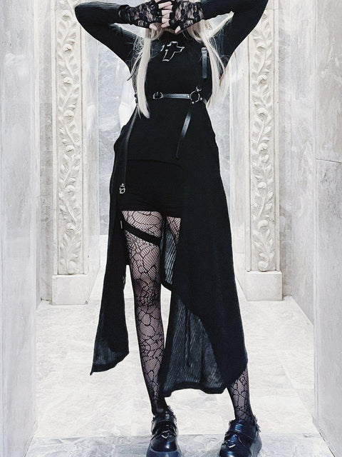Crucifix Strap Dress - Anagoc