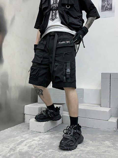 Zip Up Pockets Cargo Shorts - Anagoc