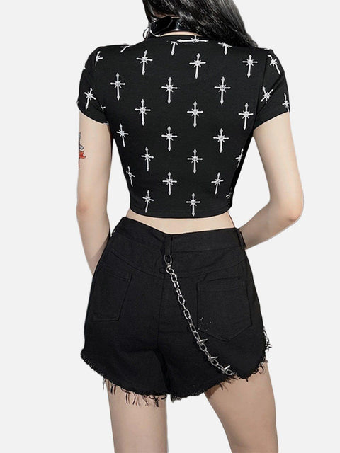 Dark Cross T Shirt - Anagoc