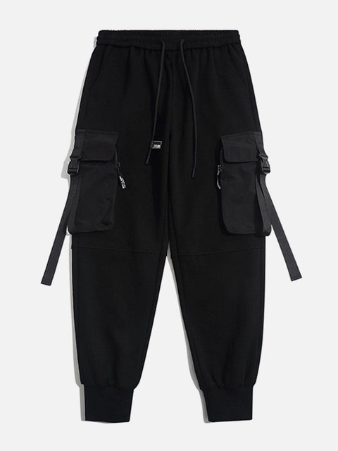 Side Pocket Functional Cargo Pants - Anagoc