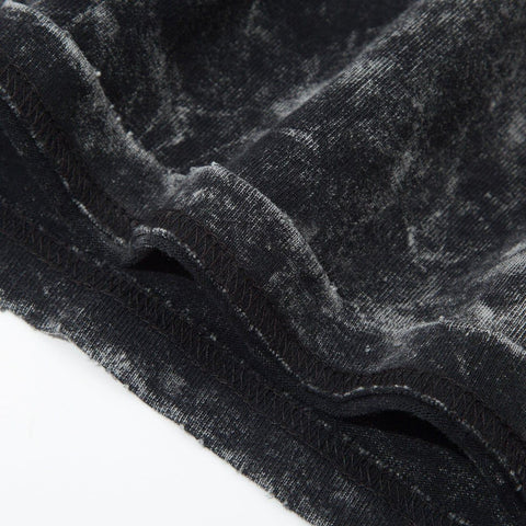 Tie Dye Abstract Character Washed Tee - Anagoc