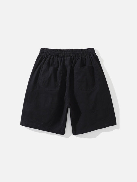 Multi Pockets Zip Up Shorts - Anagoc