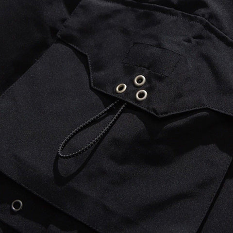 Punk Big Pockets Cargo Shorts - Anagoc