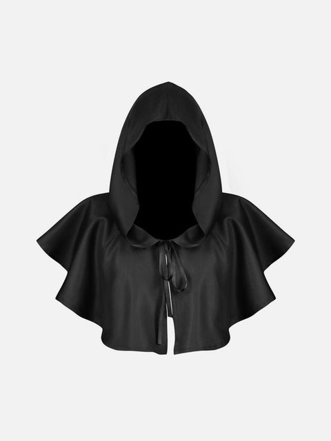 Dark Hooded Cape - Anagoc