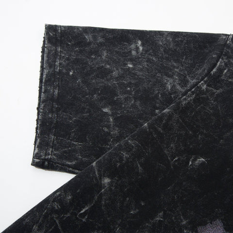 Tie Dye Abstract Character Washed Tee - Anagoc