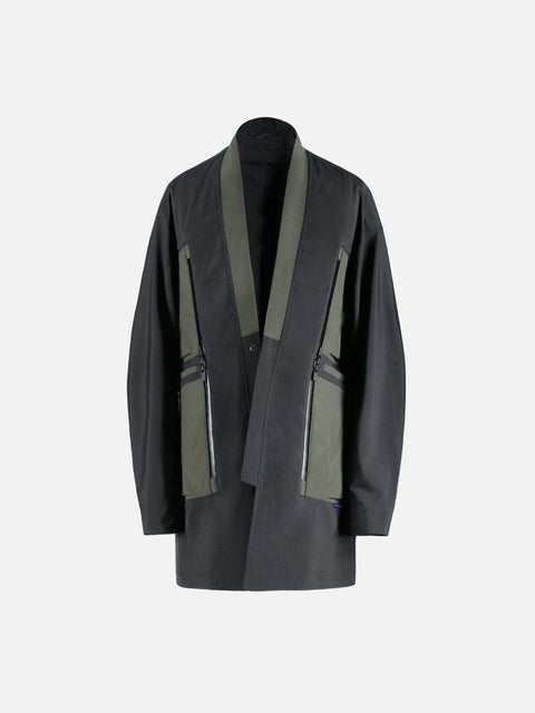 Patchwork Multi Pockets Jacket - Anagoc
