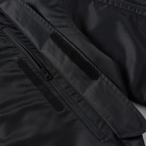 Metallic Light Hidden Zipper Pocket Jacket - Anagoc