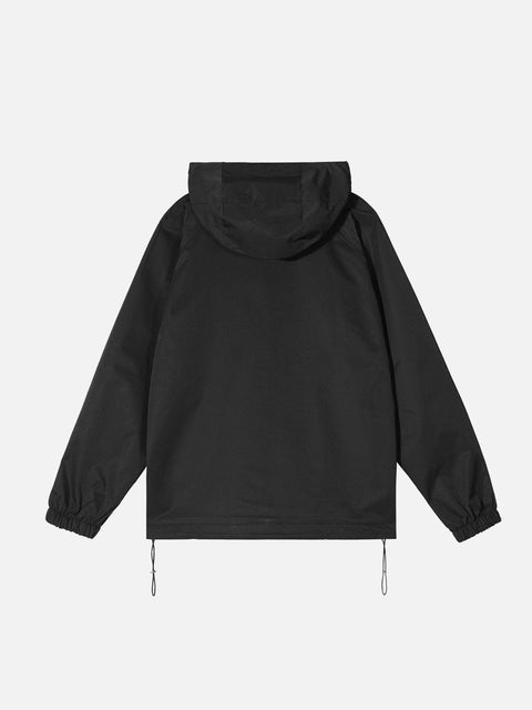 Hidden Pockets Zip Up Jacket - Anagoc