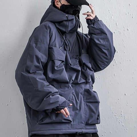 Combat Multi Pockets Winter Coat - Anagoc