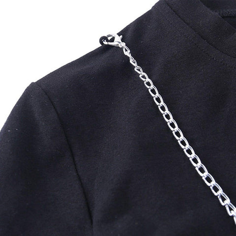 Chain Accessories Long Sleeve T Shirt - Anagoc