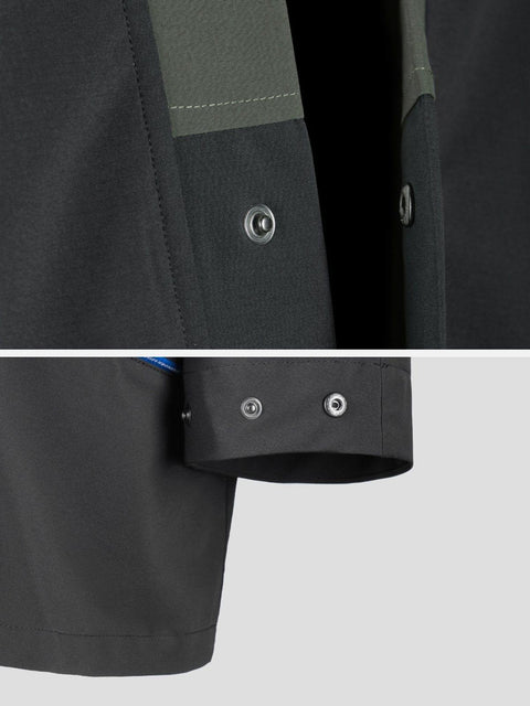 Patchwork Multi Pockets Jacket - Anagoc